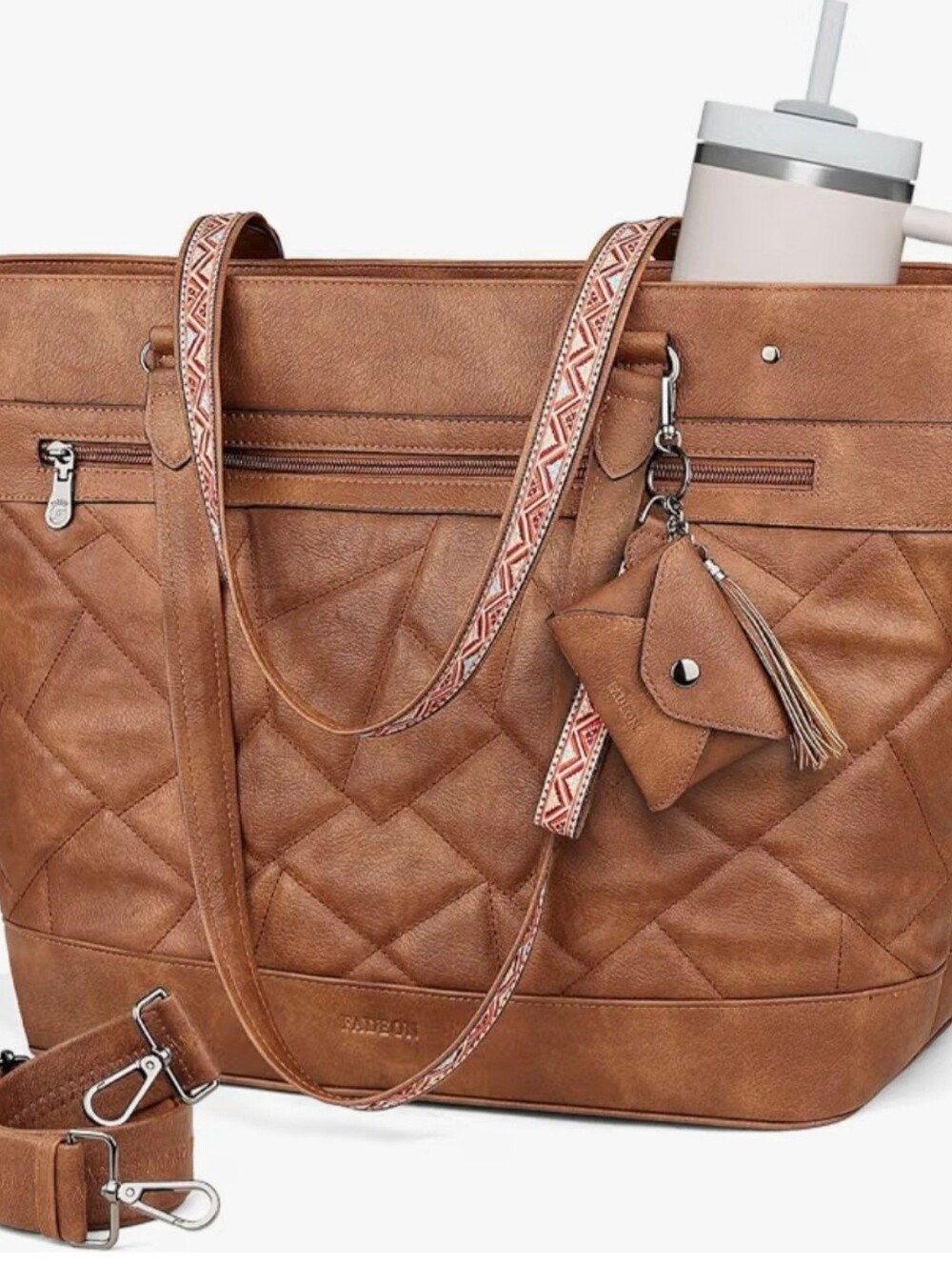 Fadeon Quilted Laptop Tote